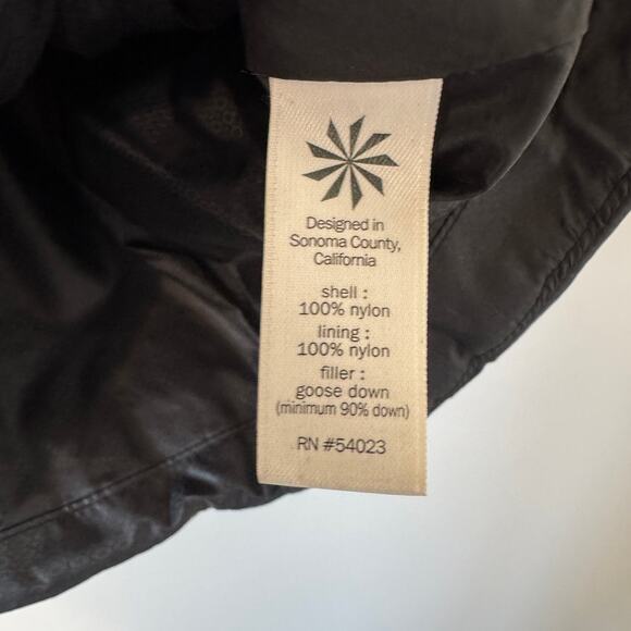Athleta Black Puffer Vest Goose Down - Picture 7 of 10
